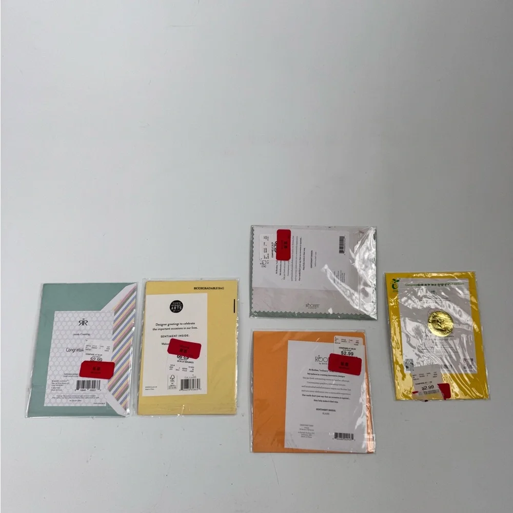 Set of 5 Baby Greeting Cards
